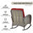 7-Piece Outdoor Patio Rattan Fire Pit Table Set With Rocking Chairs And Sofa-1848523005