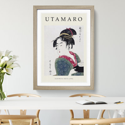 Naniwaya Okita by Kitagawa Utamaro - Picture Frame Art Prints
