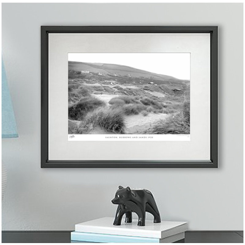 Saunton, Burrows And Sands 1920 by Francis Frith - Single Picture Frame Print, 40cm H x 50cm W x 2.3cm D