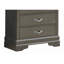 Commode noire élégante en métal transitionnel-397176693