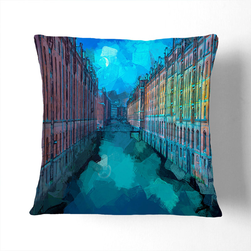 Square Throw Cushion, 40cm H x 40cm W x 15cm D, Stone