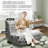 Compression Bean Bag Chair, Fireside Chair, Large Bean Bag Chair For Adults, Bean Bag Chairs For Teens With High-Resilience Foam, Non-Slip Base Floor Lounge Sofa,Living Room (Single)-126181499-114775567