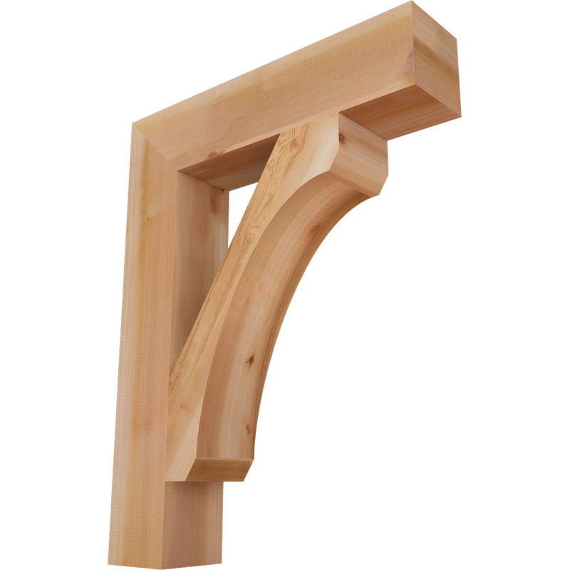 Support en bois rustique Legacy Block, Cèdre rouge, Lisse, H 36 po x l 5,5 po x P 28 po