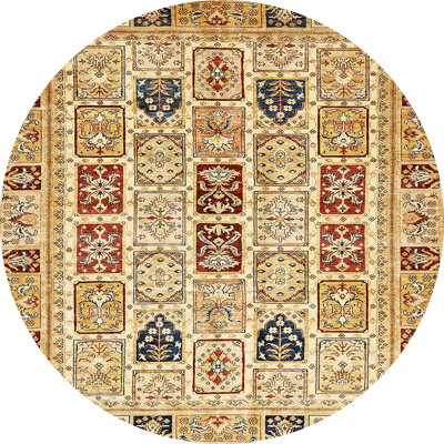 Tapis décoratif multicolore à motif abstrait