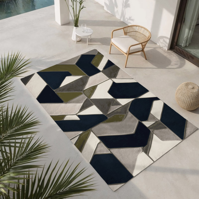 Tapis intérieur et extérieur Cosmic Flares, Rectangle 1 pi 6 po x 2 pi 6 po
