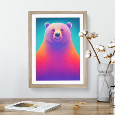 Colourful Bear - Wall Art