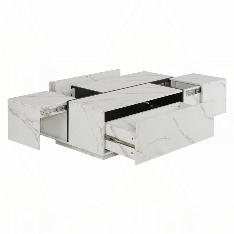 Rectangular Sliding Top Coffee Table