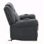Fauteuil inclinable électrique en microfibre Domana
