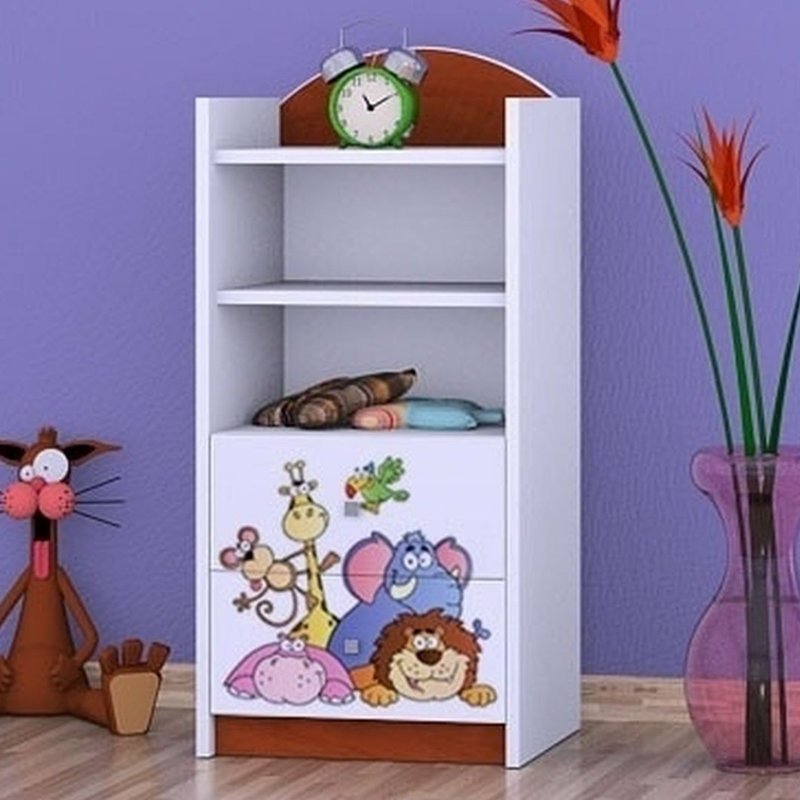 Delia 96cm H X 45cm W Kids Cube, Brown