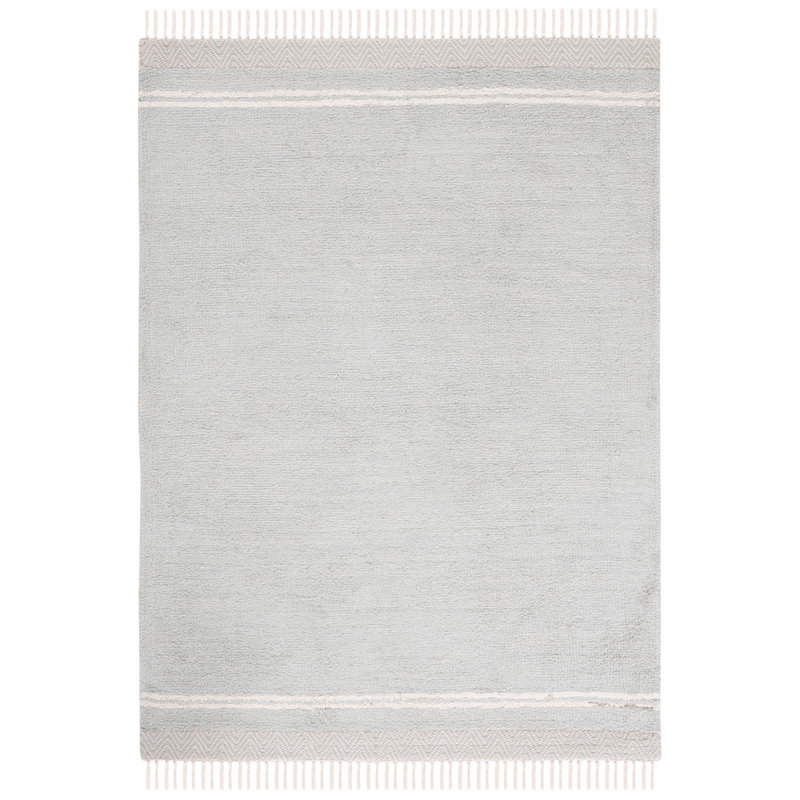 Tapis bleu clair / ivoire Easy Care 211, Rectangulaire 3 pi x 5 pi