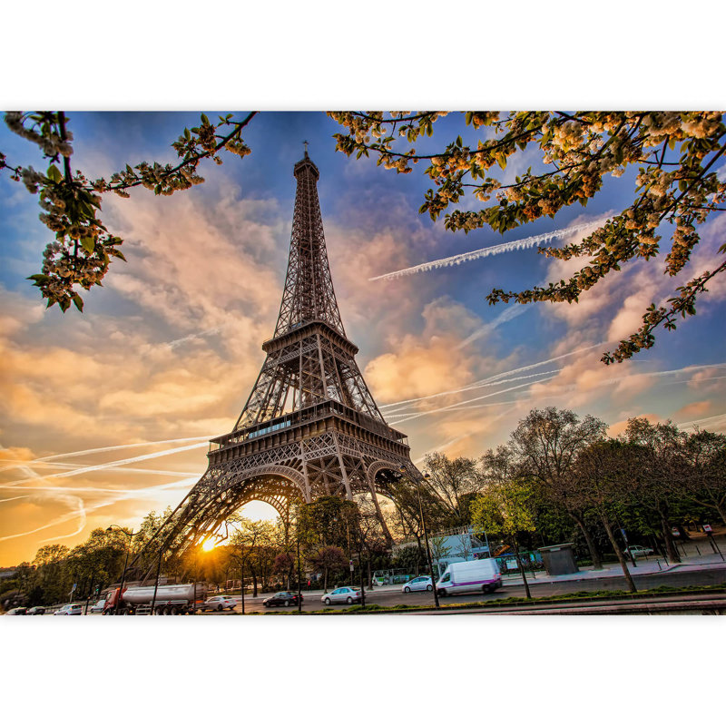 Modern City Buildings Border, 66" L x 96" W