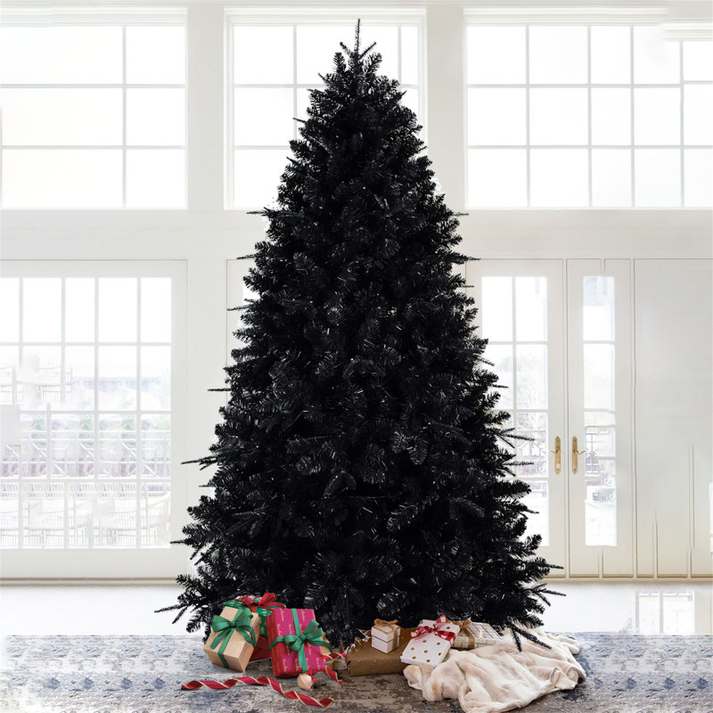7.5Ft Christmas Tree With 500 White LED Lights, Blue, 7.5' H