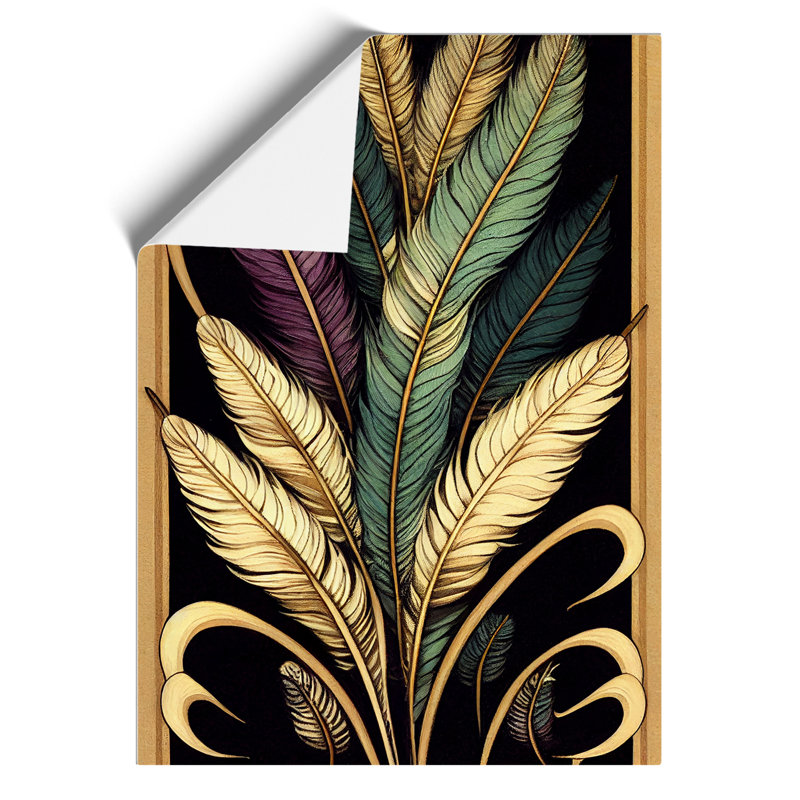 Classic Feathers - Wall Art, Paper, 59.4cm H x 42cm W, No Matte