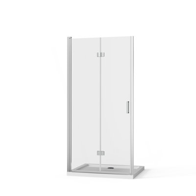 Panneau de douche pivotant en verre trempé transparent de 1/4 po x 72 po Goodygo
