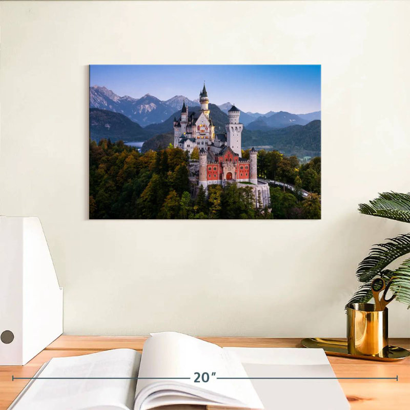 Lilie Scenic Neuschwanstein Castle, H 8 po x l 12 po