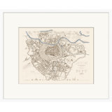 Map Series Vienna Framed Print