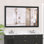 Miroir de salle de bain rectangulaire surdimensionné avec cadre et grands miroirs muraux décoratifs pour salle de bain