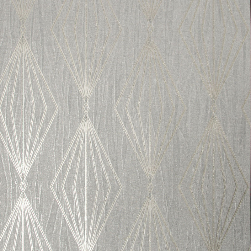 Boutique Marquise Geometric Wallpaper, Grey