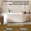 Baignoire autoportante de 59 po, baignoire profonde avec base antidérapante, baignoire autoportante en acrylique, baignoire autonome certifiée CUPC, baignoire de trempage de salle de bain moderne avec drain chromé, installation facile, blanc