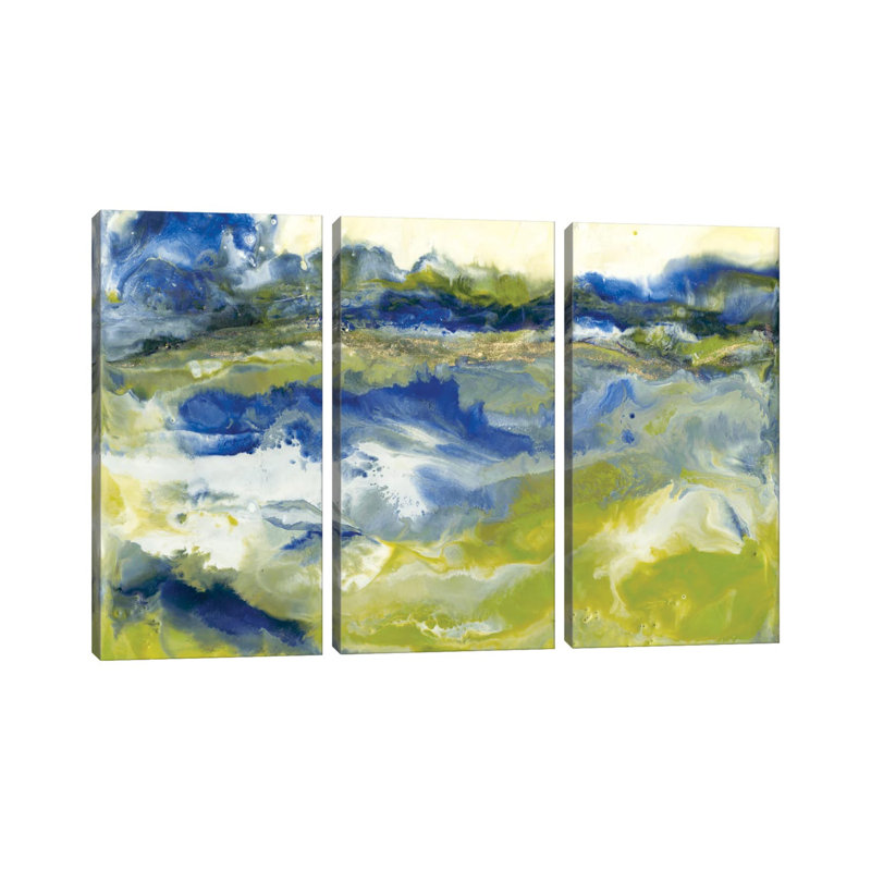 Marine Flow I - ensemble d'art mural sur toile tendue (ensemble de 3)