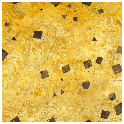 Yellow Geometric Abstract Comforter