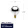 25 Watt G16.5 E12/Candelabra Dimmable 2700K Incandescent Bulb