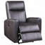 Fauteuil inclinable électrique avec accoudoirs carrés