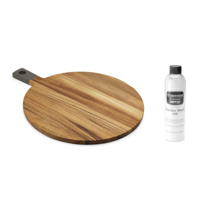 Ironwood Gourmet Round Paddle Cherry & Oil