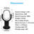 Wenty 7.7''H Bladeless small table Fan with 10 speeds settings, 10-hour timing closure