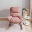 Fauteuil à bascule de loisir simple, fauteuil de luxe léger, fauteuil de détente pour balcon, coussin de siège confortable et respirant, amovible et lavable-1197653473