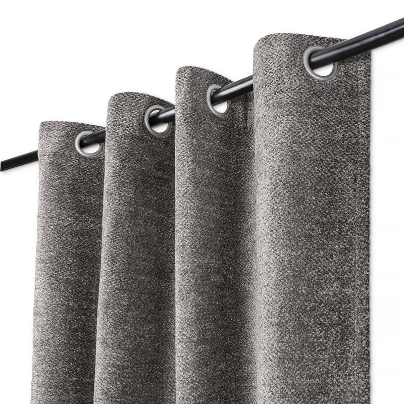 Rideau en polyester , Brun