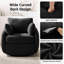 Chaise d'appoint moderne pivotante à 360 ° avec revêtement Sherpa Boucle-131255135