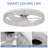 6-Speed Modern Flush Mount Acrylic Ceiling Fan with Dimmable LED & Remote-60142536