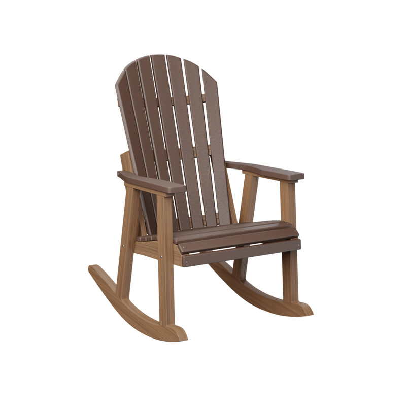 Fauteuil berçant berlinois berlinois, Chocolate Brown Top/Antique Mahogany Base