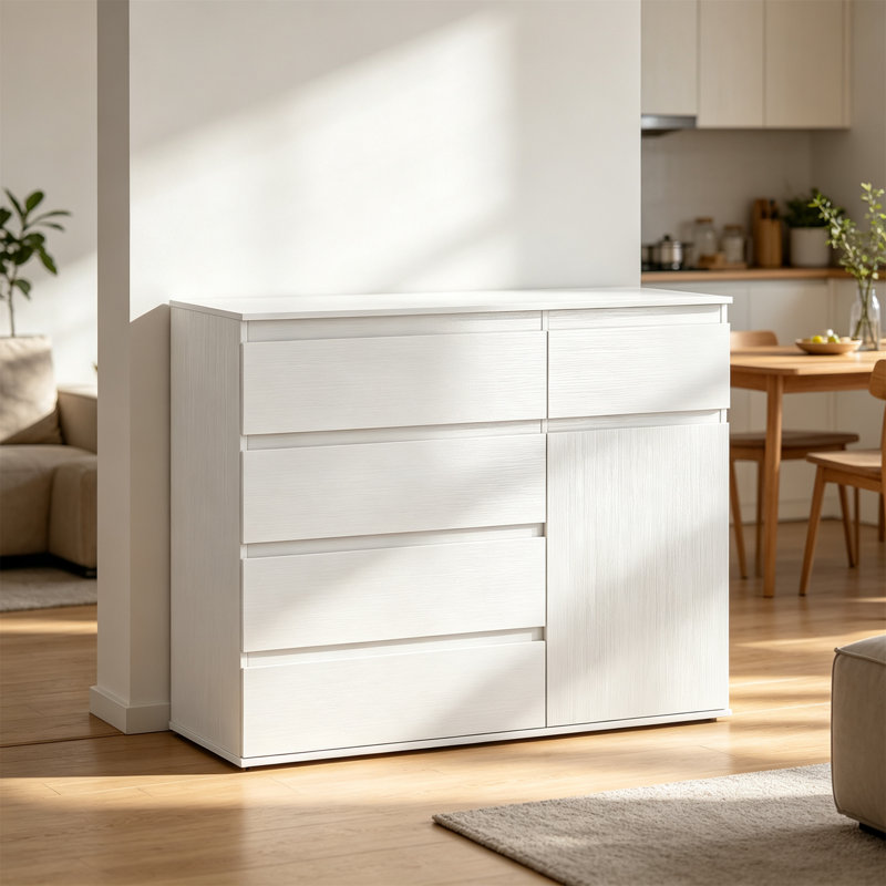 100 cm W Sideboard, White