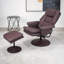 Fauteuil inclinable pivotant en cuir Scratch Cat-666049222