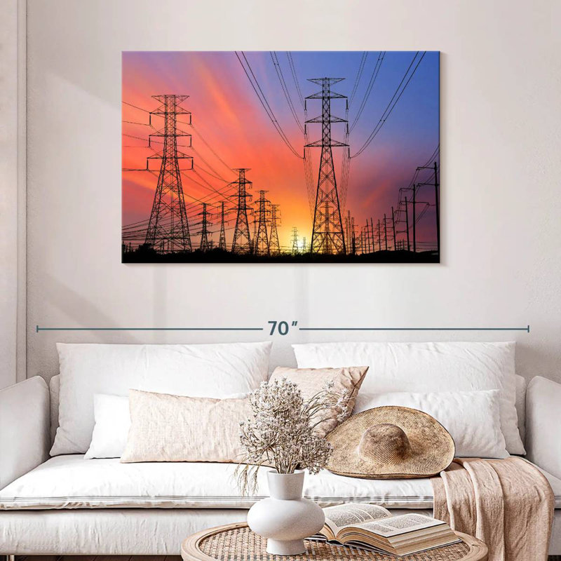 Lilie Electricity Pylons, 30" H x 45" W