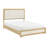 Contemporary Bed With LED Panel Headboard-476715792