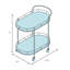 Barcraft Metal Bar Cart
