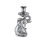 Elephant 7.25'' H Metal Tabletop Candlestick