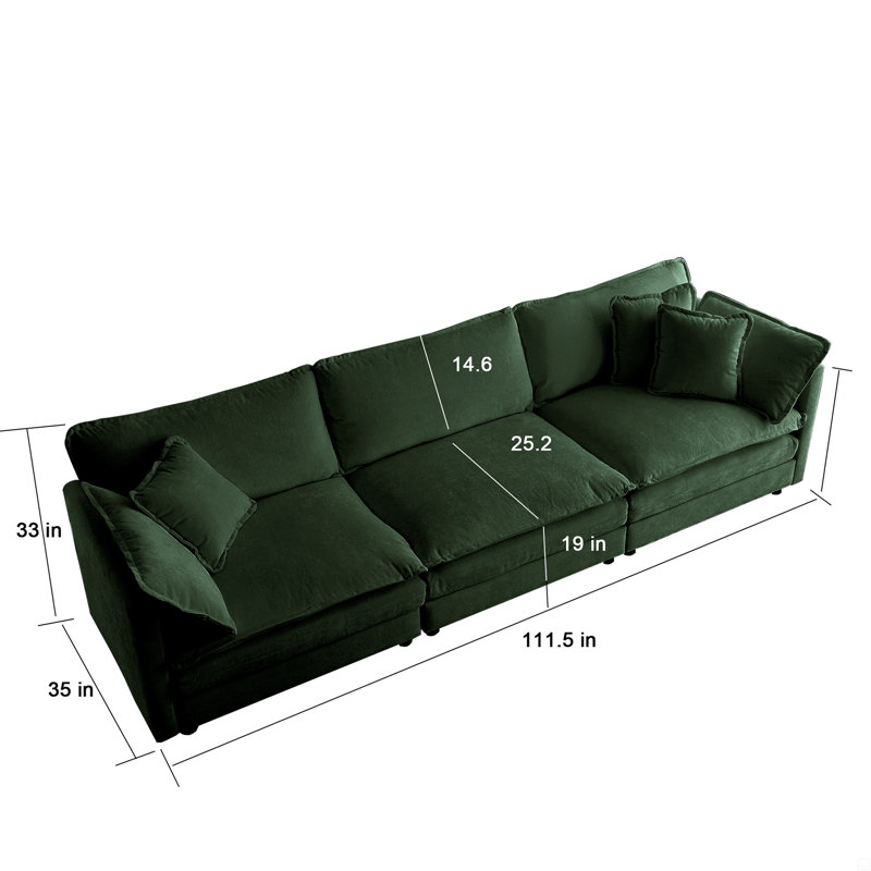 Chenille Modular Sectional Sofa