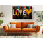 «Love Letters Heart Street Graffiti», reproduction sur toile-1584432816