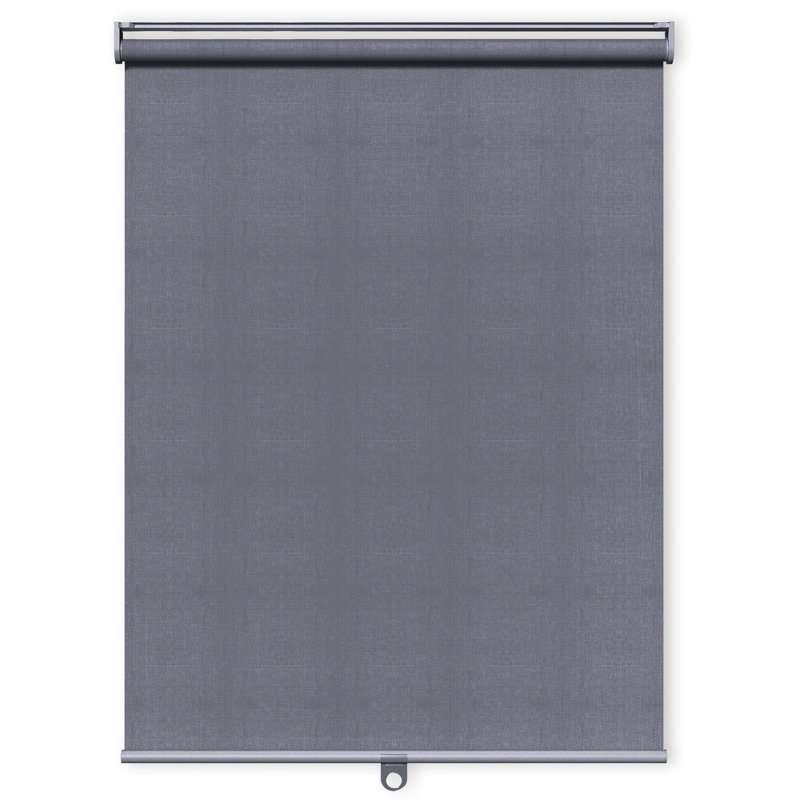 Rideau roulant occultant sans cordon, Gris foncé, L 46 po x L 72 po