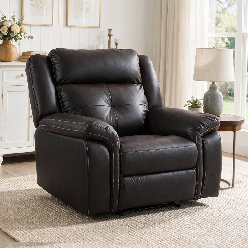 Fauteuil inclinable (brun foncé), Marron foncé