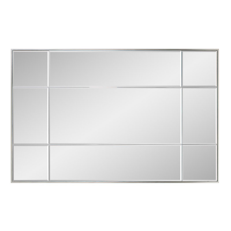 Knightbridge Solid + Manufactured Wood Wall Mirror