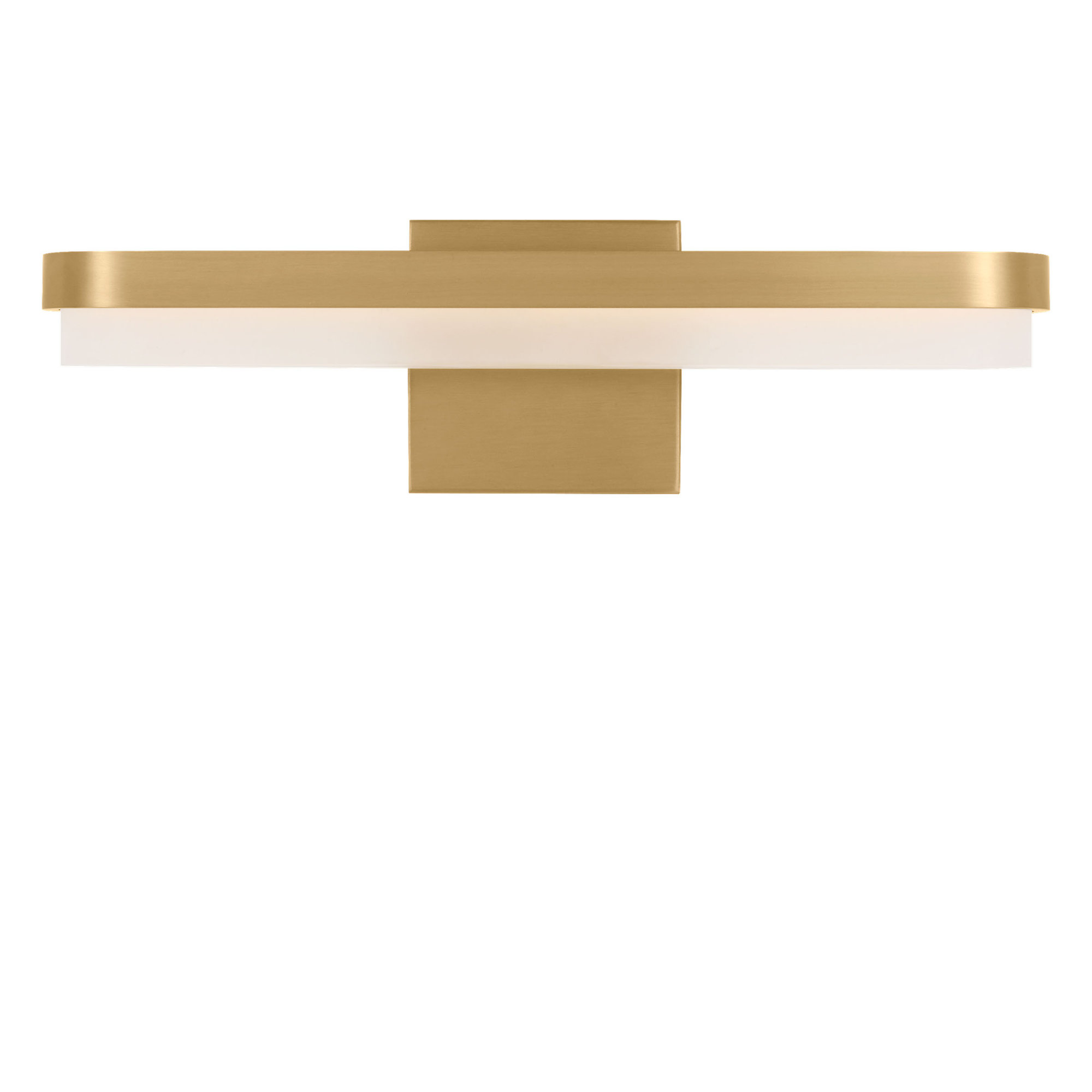 Briar Vanity Light, Burnished Brass, 5" H x 18" W x 4" D
