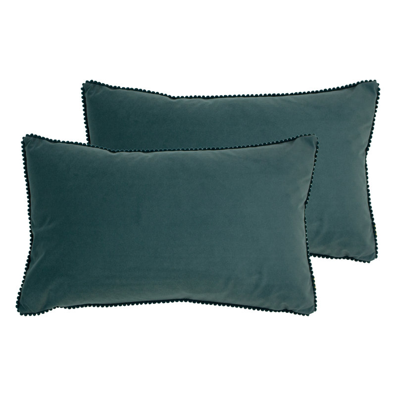 Rectangular Lumbar Cushion, Marine Blue