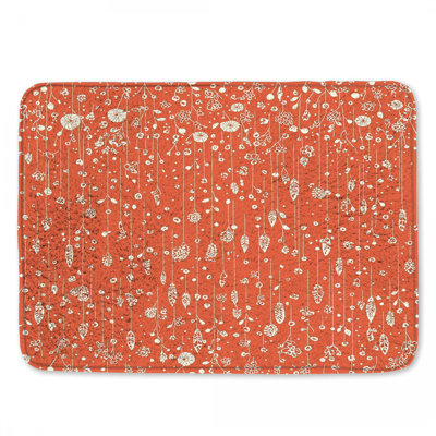 Tapis de bain floral Boho
