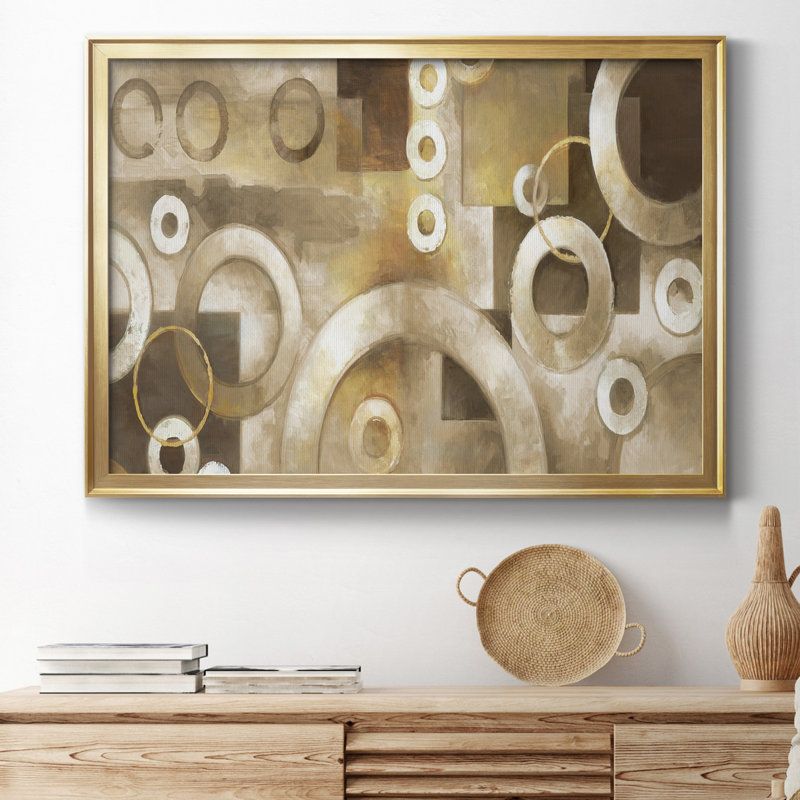 Antique Shell Anthology I - peinture sur toile encadrée, H 18,5 po x l 24,5 po x P 1,5 po, Or