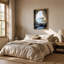 «Rocky Cave» sur toile turquoise et bateau-406087487